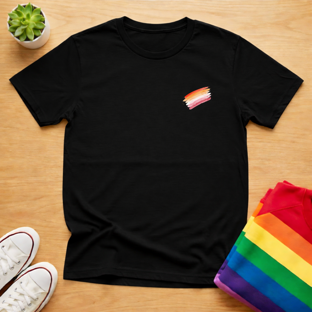 Subtle Lesbian Brush Stroke Tee