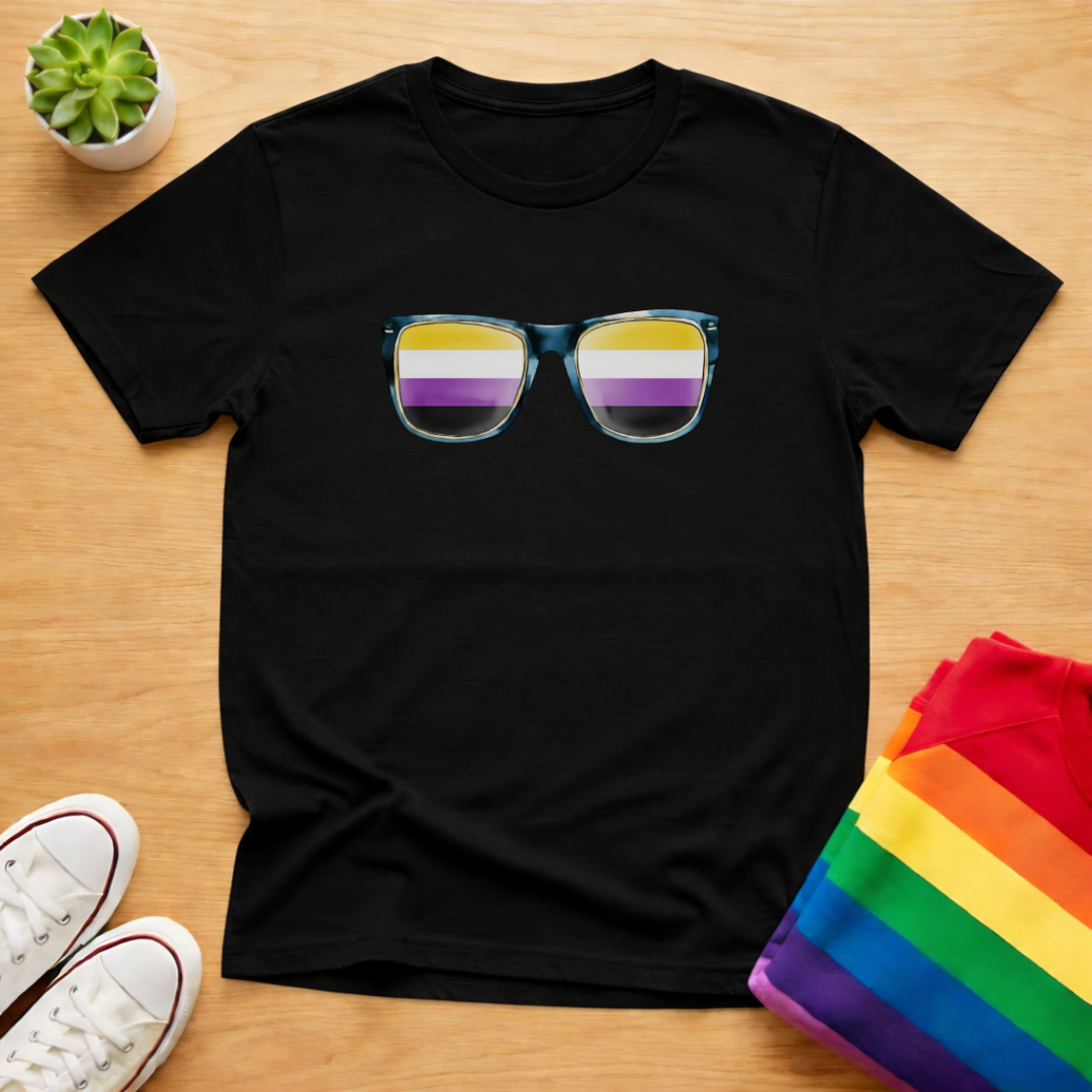 Non-Binary Flag Sunglasses Tee