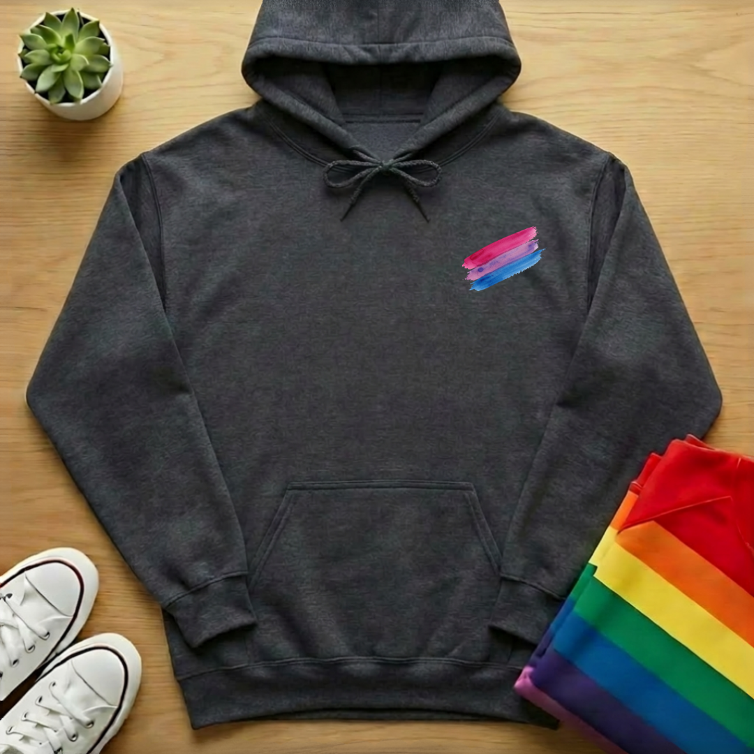 Subtle Bisexual Brush Stroke Hoodie
