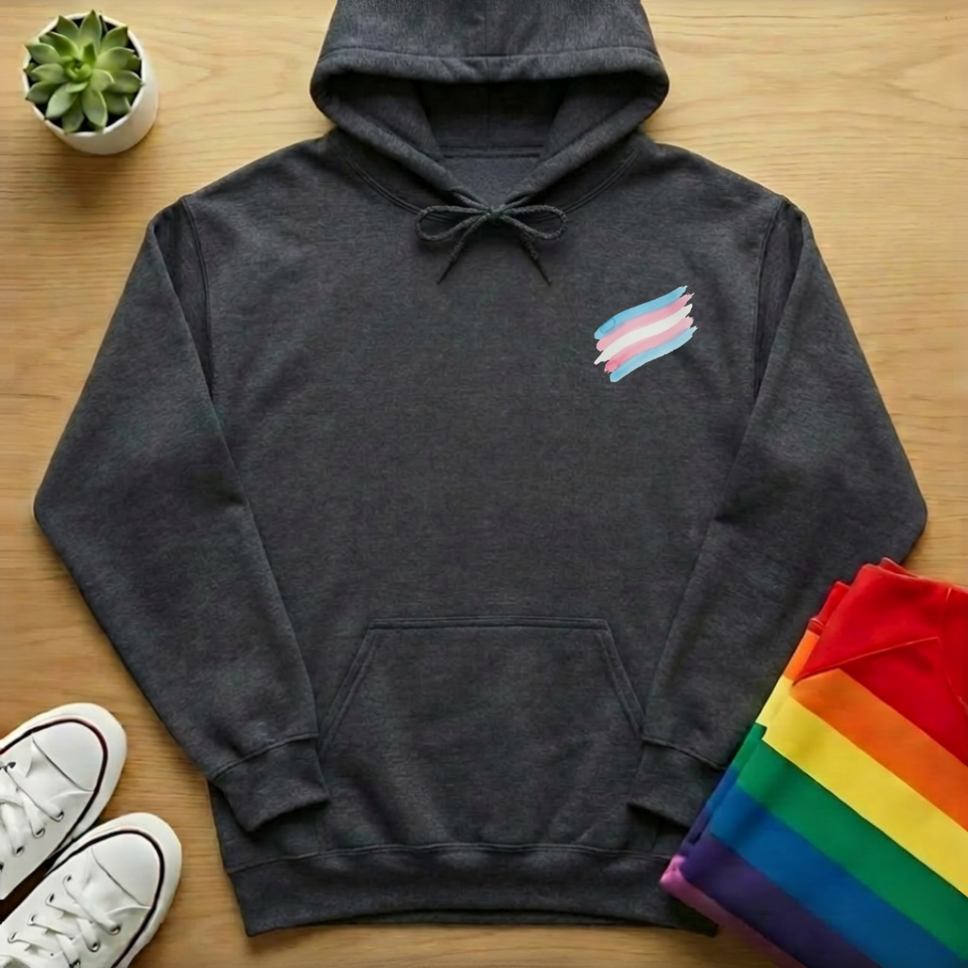 Subtle Trans Brush Stroke Hoodie