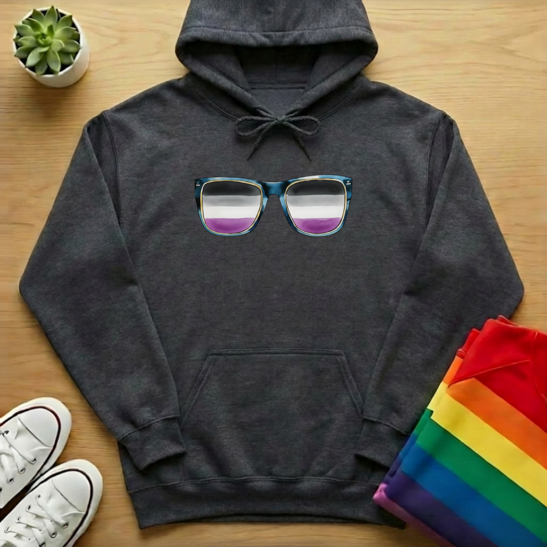 Asexual Flag Sunglasses Hoodie