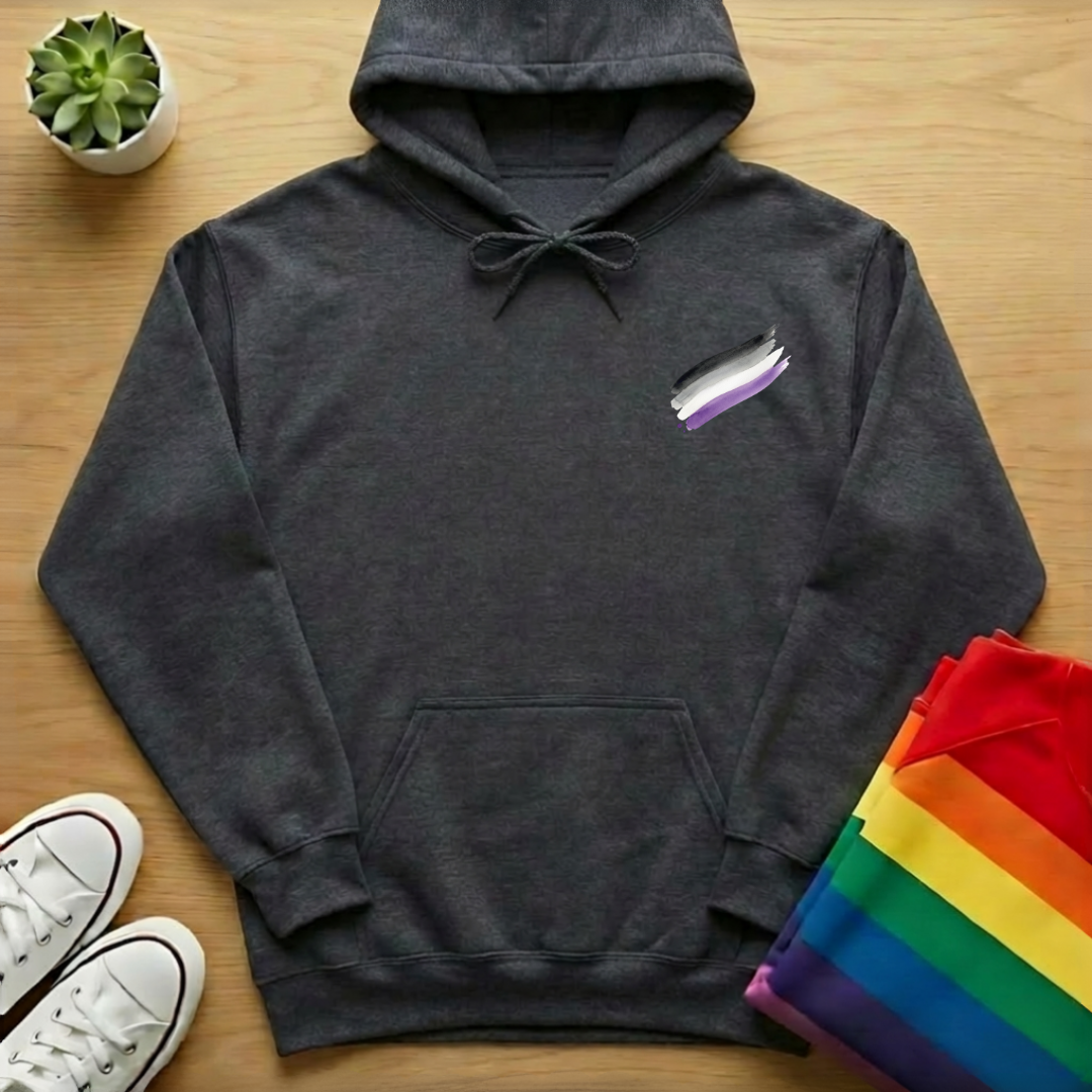 Subtle Asexual Brush Stroke Hoodie