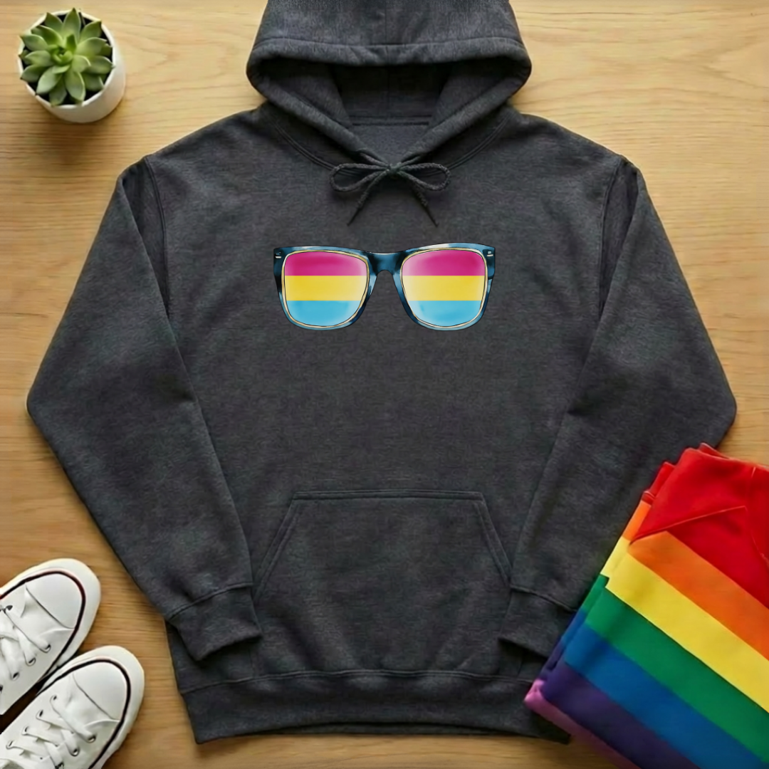 Pansexual Flag Sunglasses Hoodie
