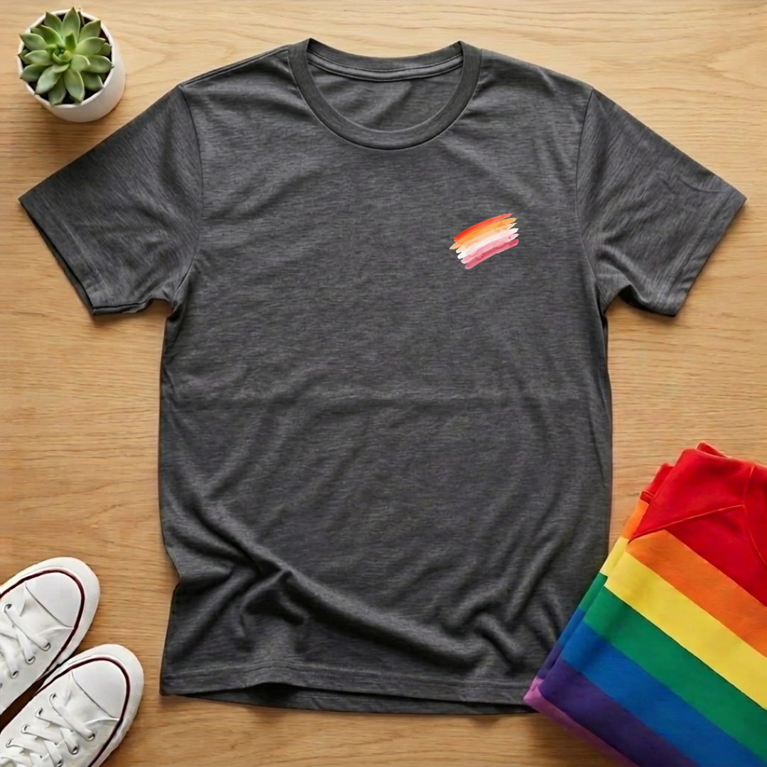 Subtle Lesbian Brush Stroke Tee