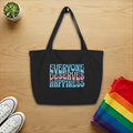 Everyone Deserves Happiness Large Tote