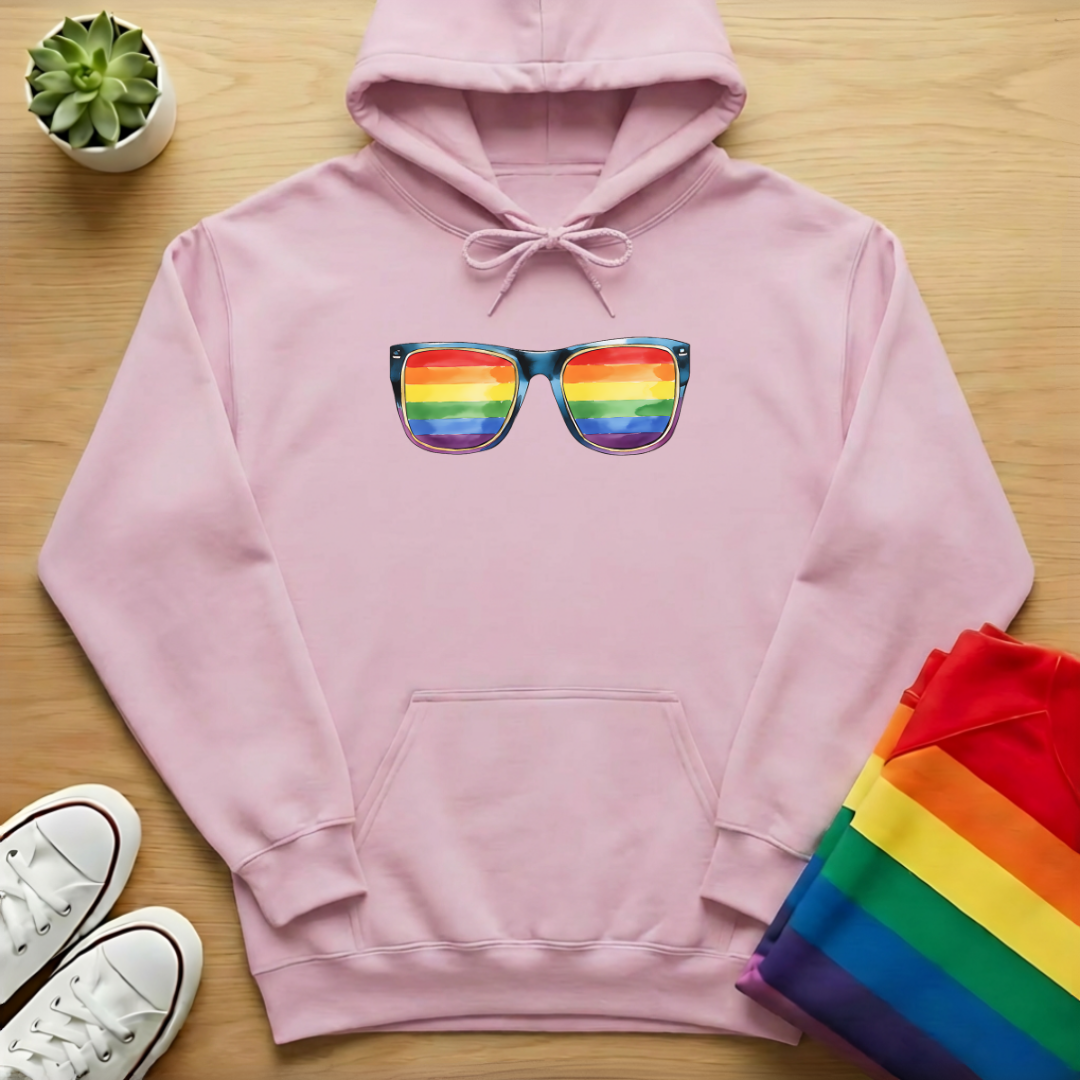 Pride Flag Sunglasses Hoodie