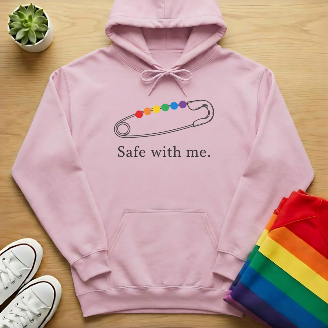 Safe With Me Safety Pin Hoodie