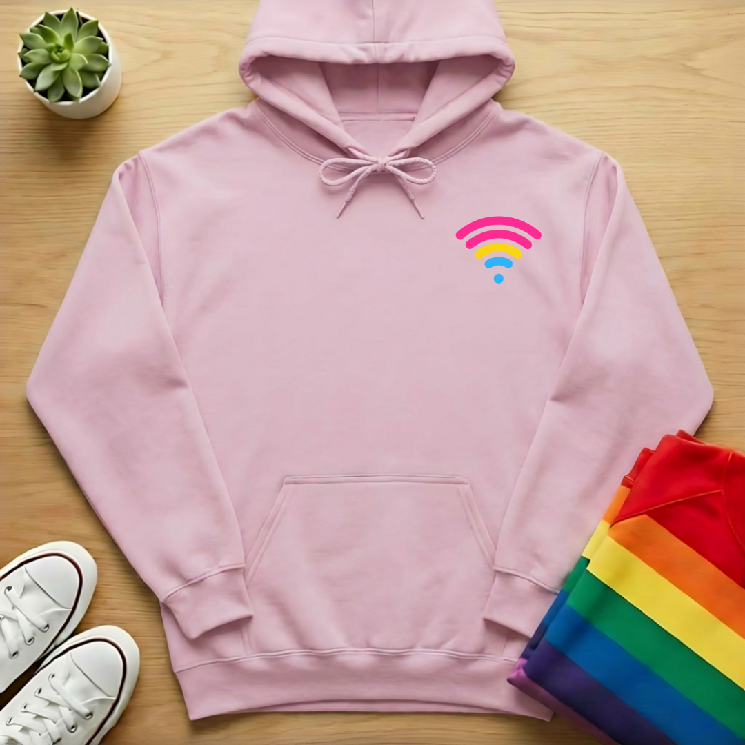 Subtle Pansexual Wi-Fi Hoodie