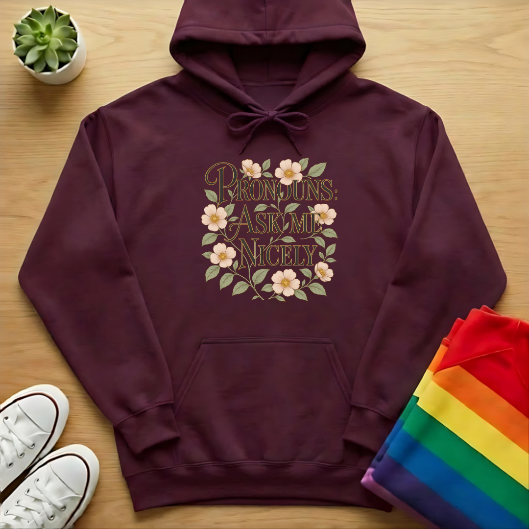Pronouns: Ask Me Nicely Hoodie