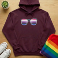 Genderfluid Flag Sunglasses Hoodie