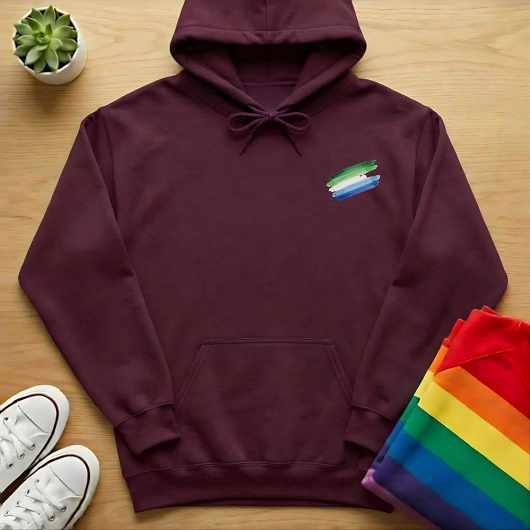 Subtle Men-Loving-Men Brush Stroke Hoodie