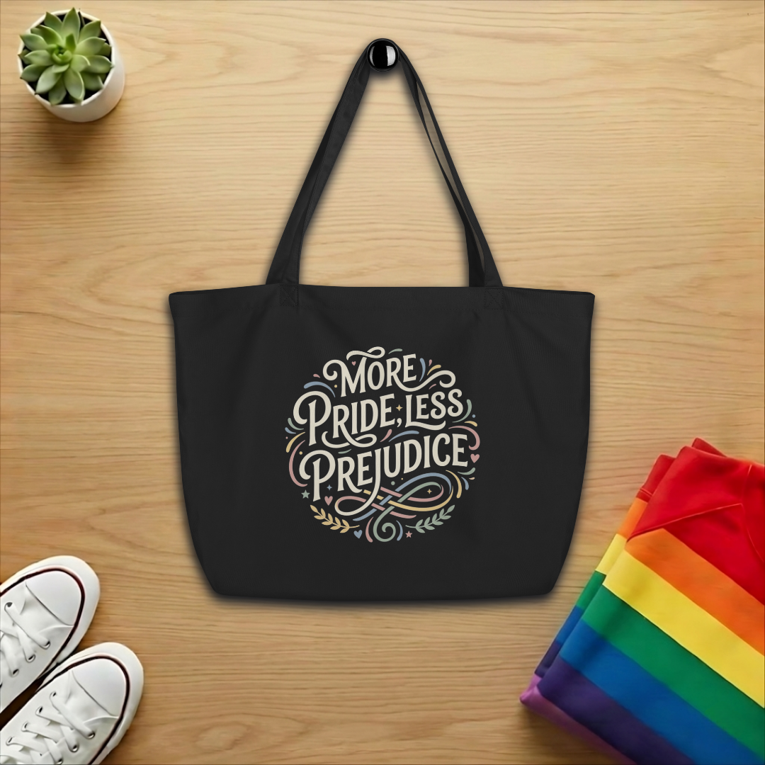 More Pride, Less Prejudice Large Tote