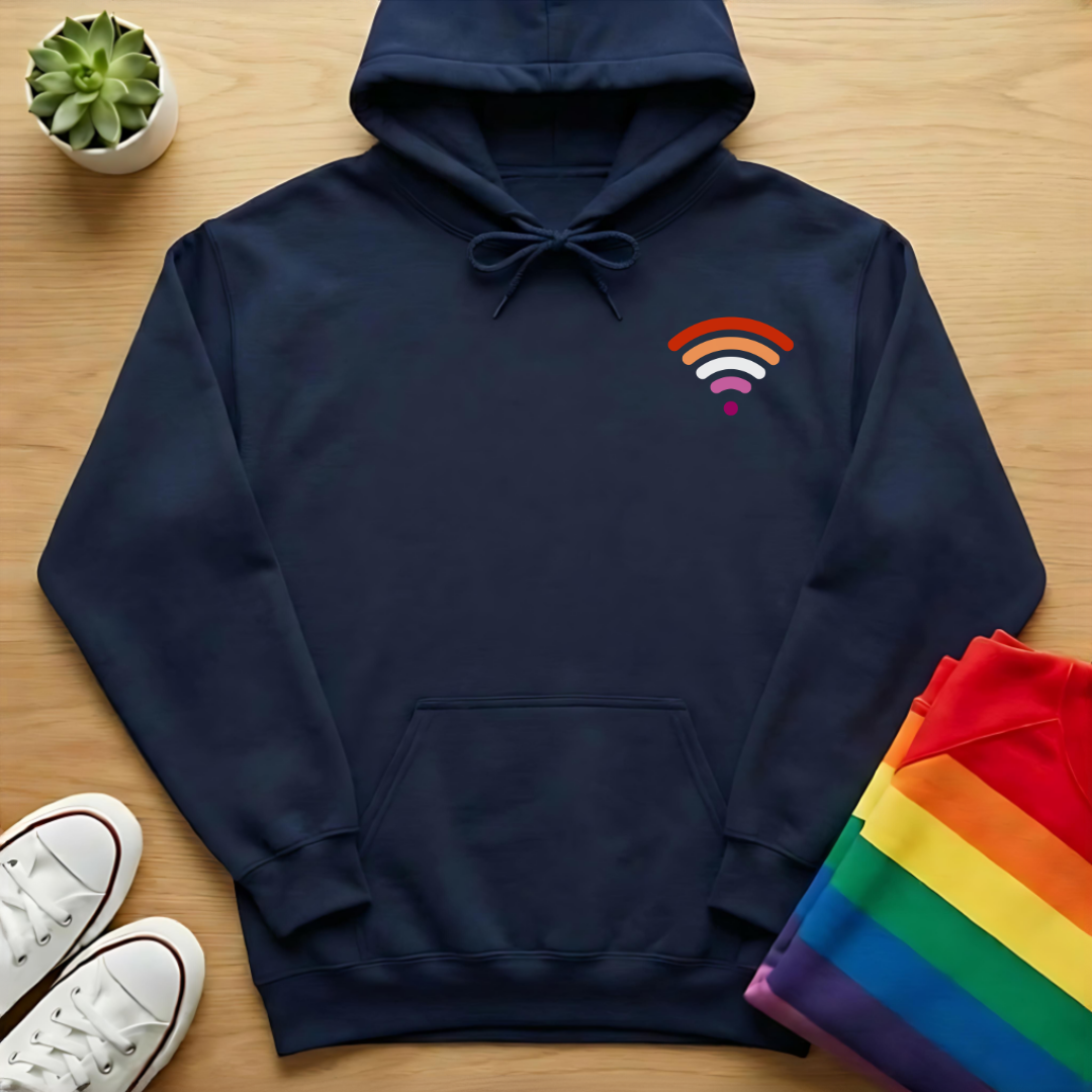 Subtle Lesbian Wi-Fi Hoodie
