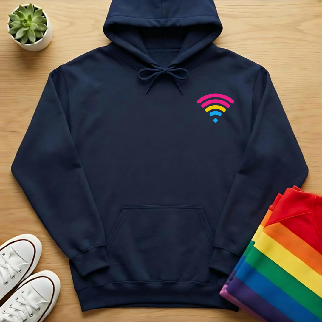 Subtle Pansexual Wi-Fi Hoodie