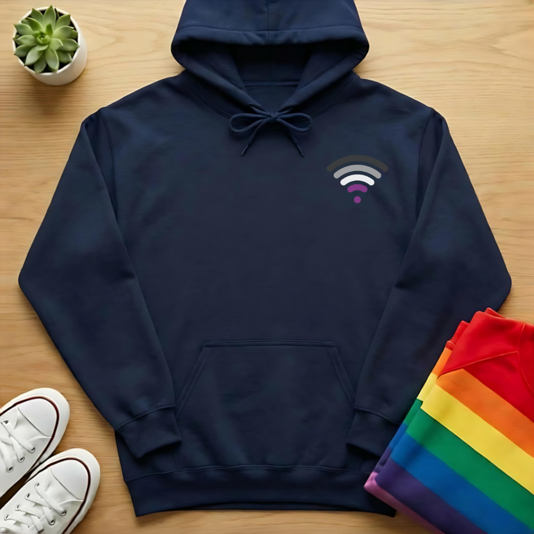 Subtle Asexual Wi-Fi Hoodie