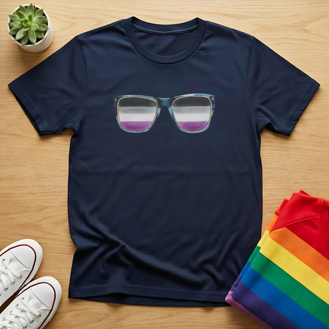 Asexual Flag Sunglasses Tee