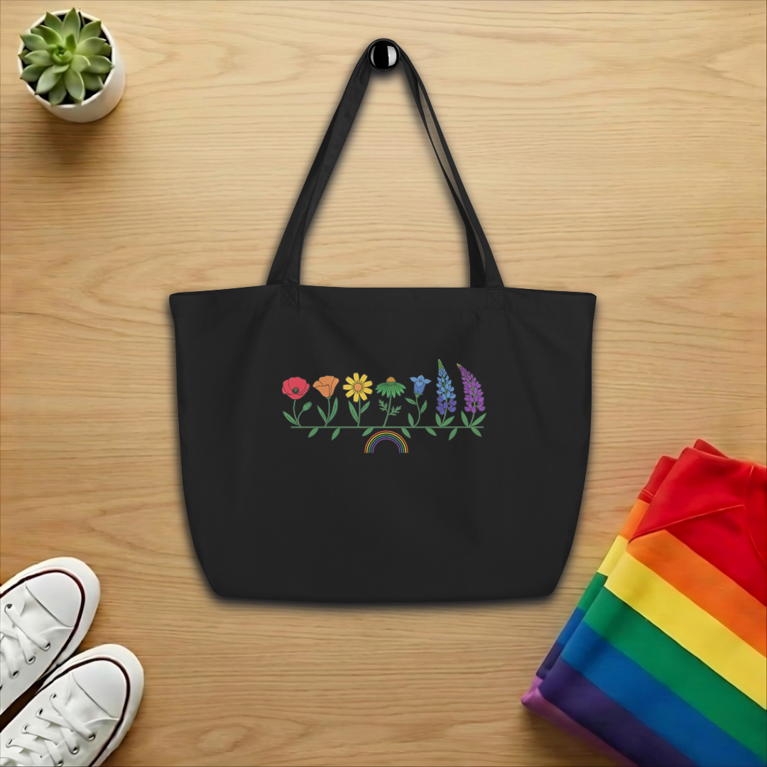 Pride Wildflowers Large Tote