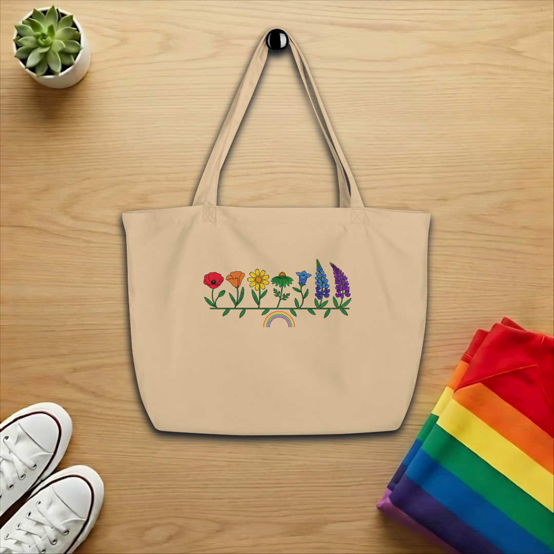Pride Wildflowers Large Tote