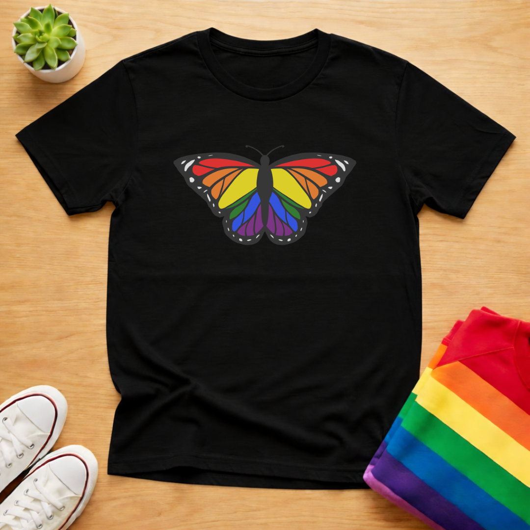Rainbow Butterfly Tee