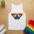 Rainbow Butterfly Tank Top
