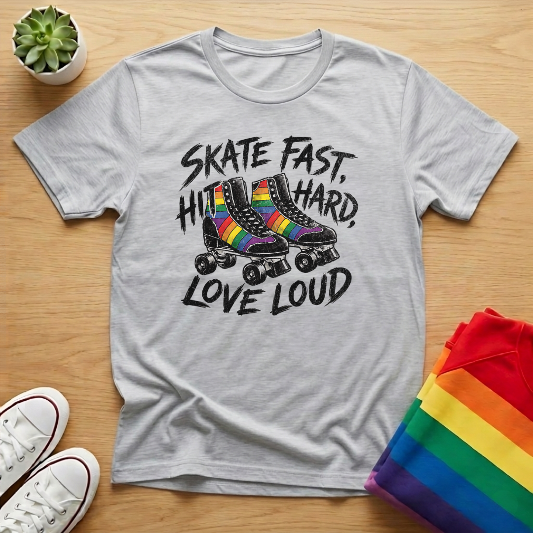 Skate Fast Hit Hard Love Loud Tee
