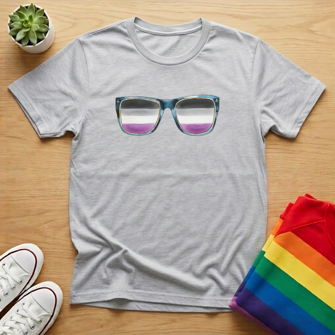 Asexual Flag Sunglasses Tee