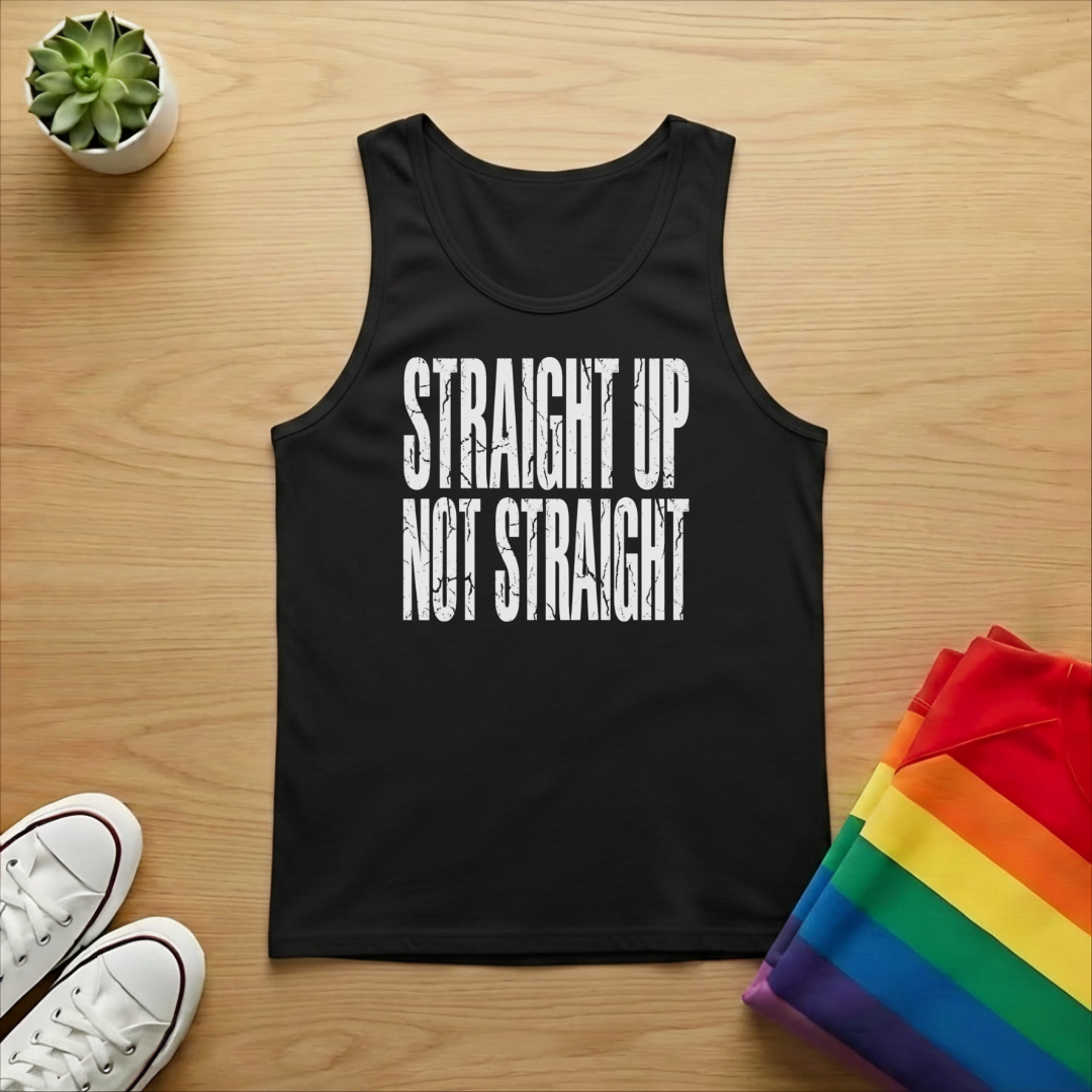 Straight Up Not Straight Tank Top