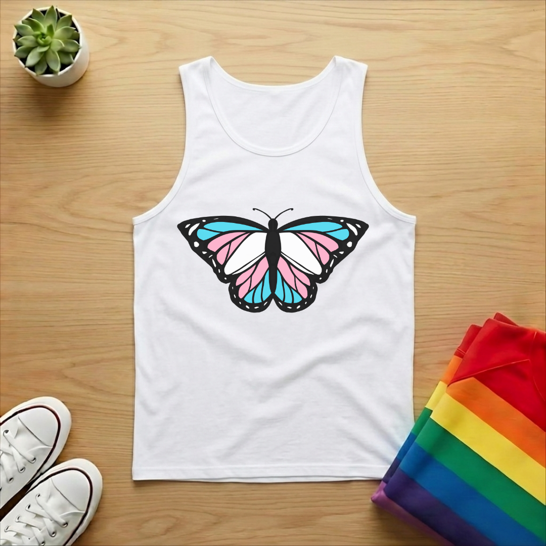 Trans Butterfly Tank Top