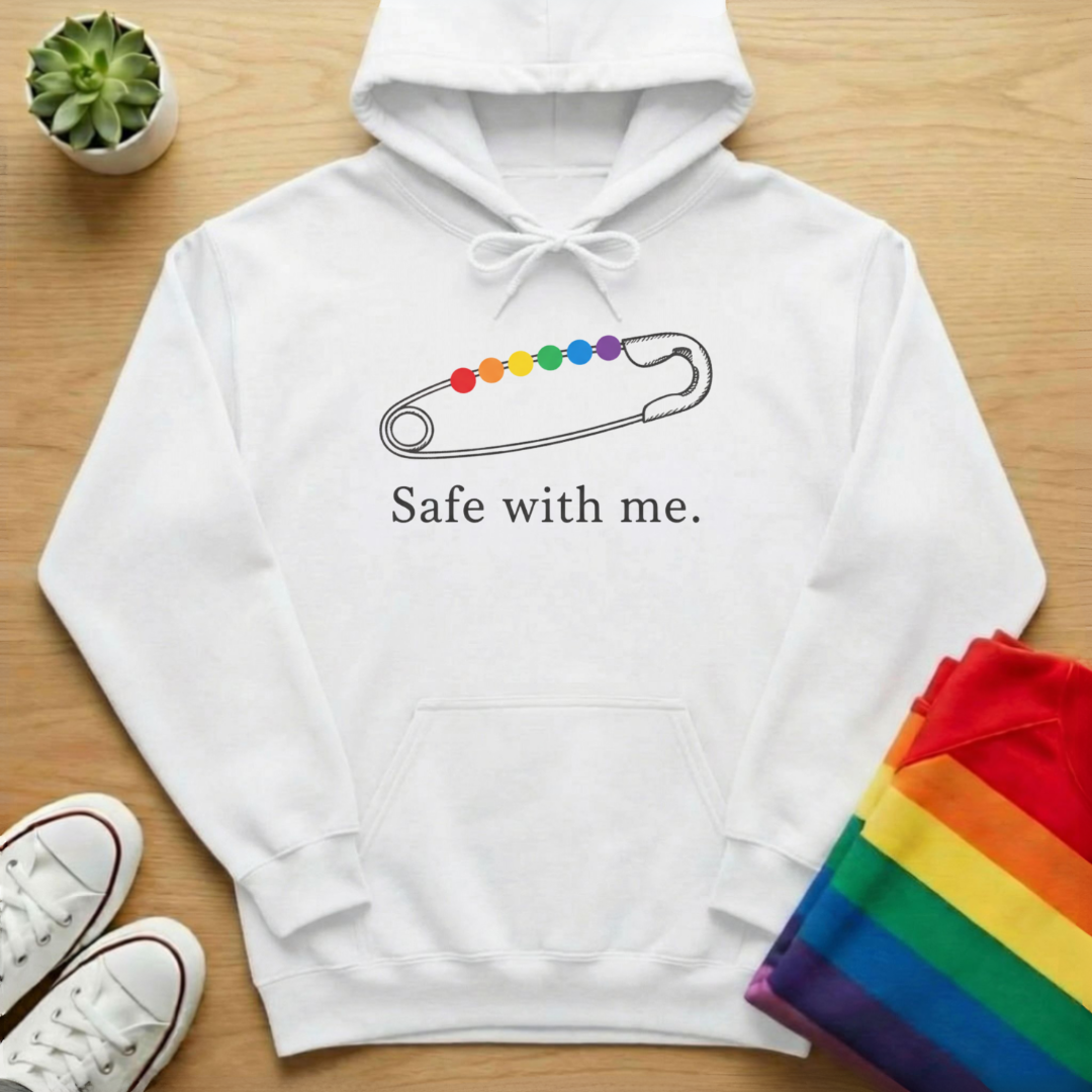 Safe With Me Safety Pin Hoodie