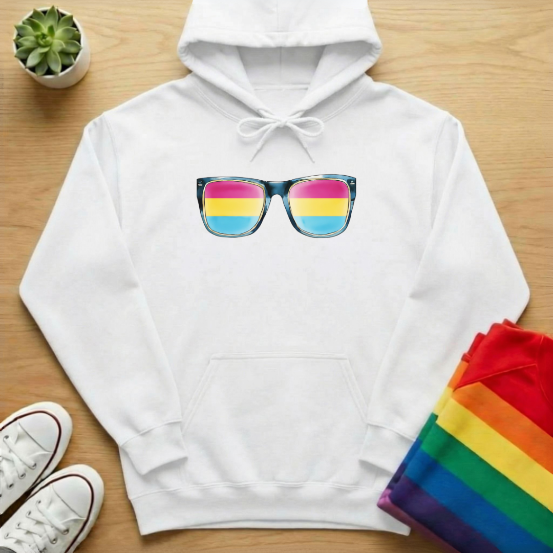 Pansexual Flag Sunglasses Hoodie