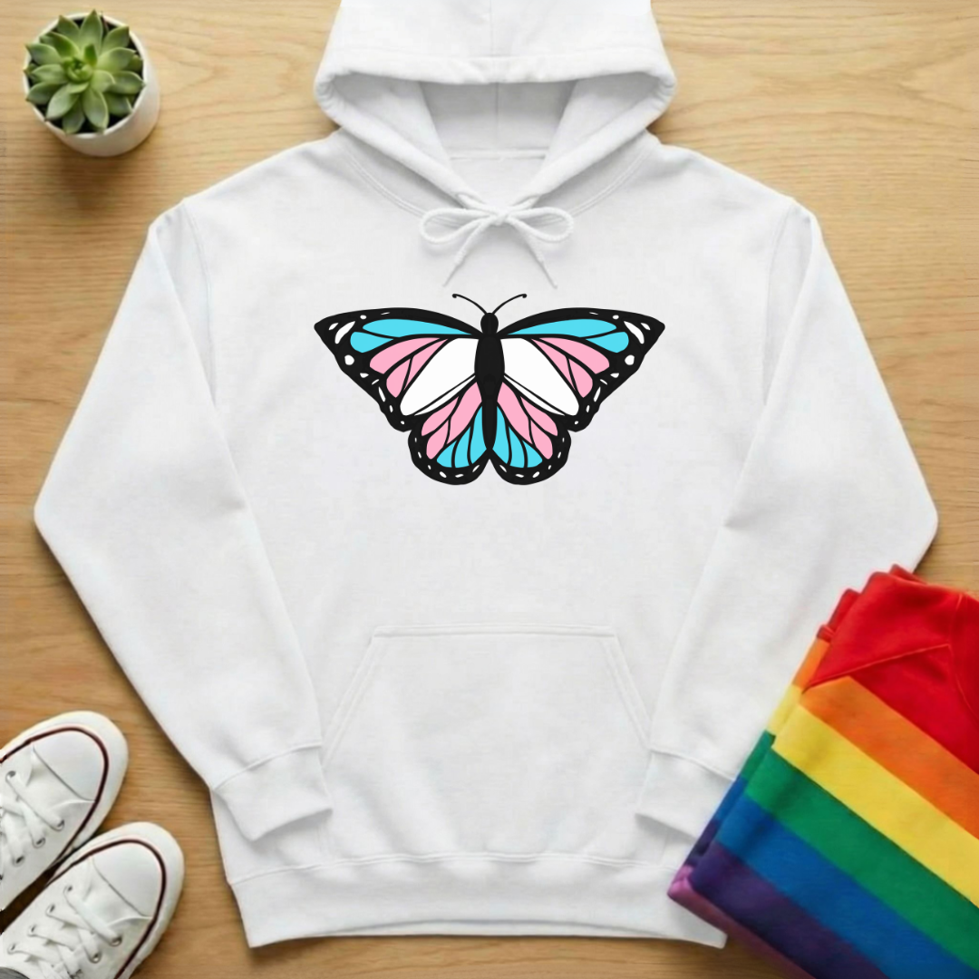 Trans Butterfly Hoodie