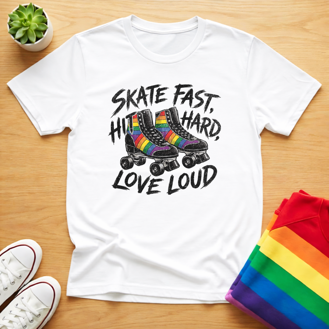 Skate Fast Hit Hard Love Loud Tee