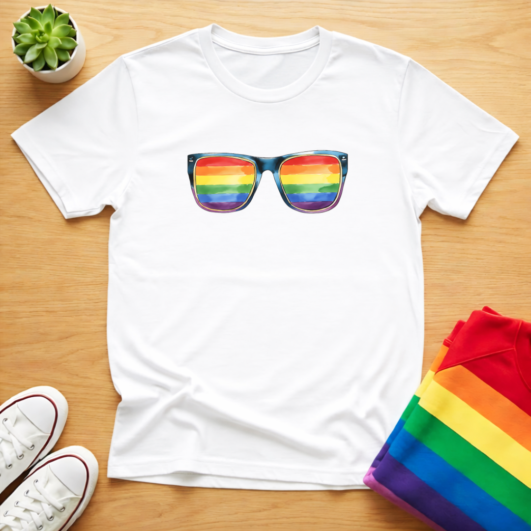 Pride Flag Sunglasses Tee